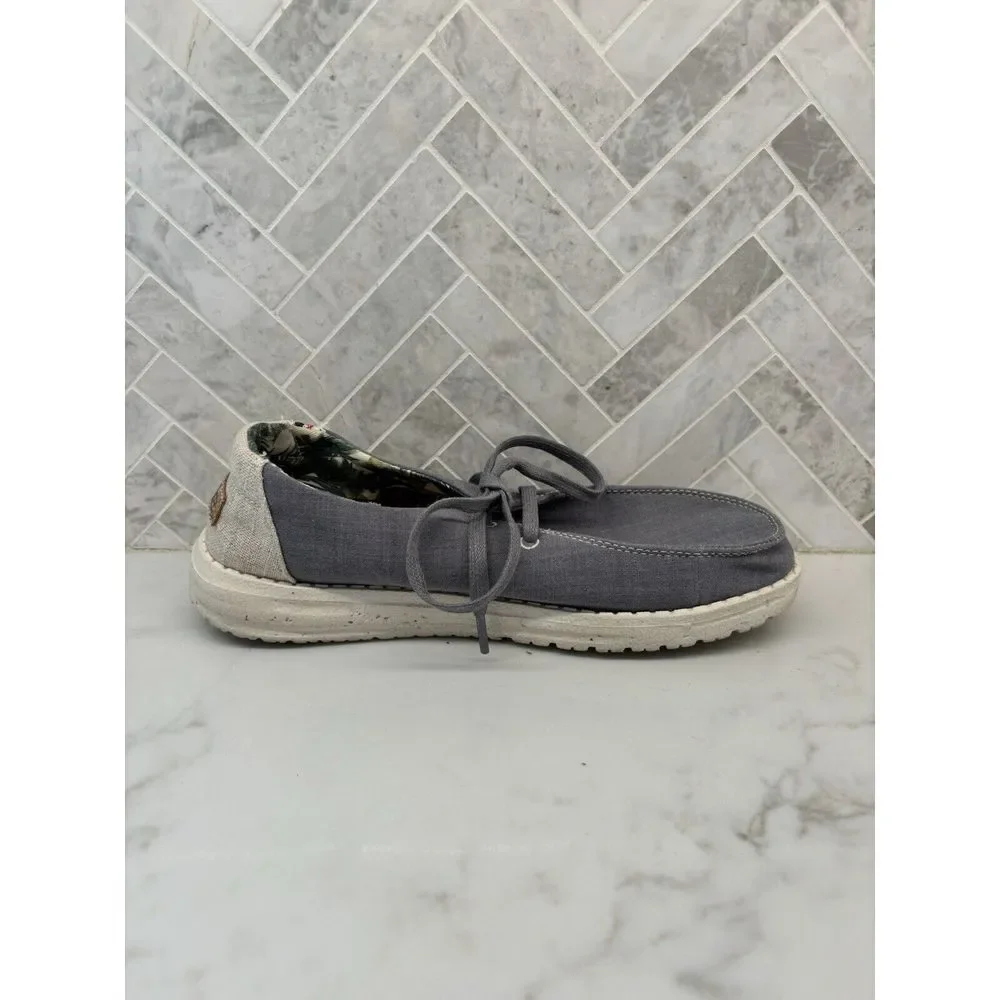 Hey Dude Wendy Natural‎ Indigo Slip On Shoes Casual Comfort Beach Women's Size 7